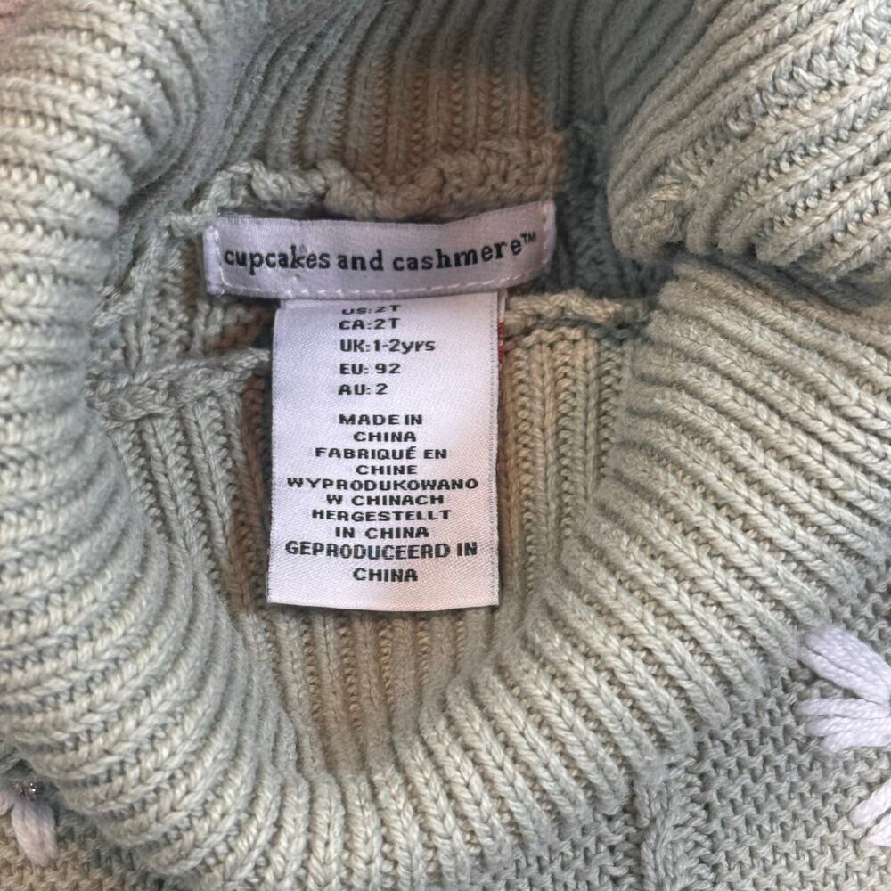 Cupcakes and Cashmere Turtleneck  A-line Sweater Dress Girls 2T - Picture 6 of 9